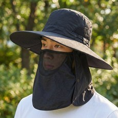 엔도어스 자외선차단 3IN1 아웃도어 썬캡 얼굴가림막 등산 낚시 모자, 베이지 베이지
