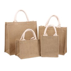 無印風麻布手提袋 多用途經典百搭棉麻環保袋 時尚休閒