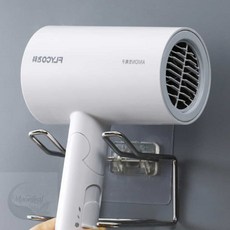 헤이지 백포켓 수납형 무타공 헤어 드라이기 거치대 욕실 수납 헤어드라이기거치대, 상품선택, 백포켓수납 무타공드라이기거치대(챠콜)