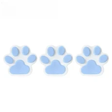 15CM 고양이 발 모양 스퀴즈 장난감 대형 실리콘 PVC 끈적한 소프트 핀칭 감압 스트레스 해소, 02 Blue-3PC