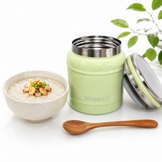 리빙아트 디오바코 파스텔 보온 죽통, 그린, 300ml, 4개