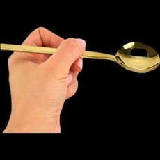 티타늄도금 빙수화채 스푼 간식 디저트 주방용품 뷔페, 1개