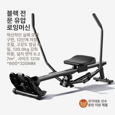 노젓기 로잉머신 수동 실내 조정 카누 가정용 운동기구 스컬 접이식 직접설치 근력 워터, 블랙, 기타