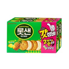 롯데웰푸드 롯데샌드 파인애플 2개묶음 갓성비 대용량과자 2번들, 630g, 1개
