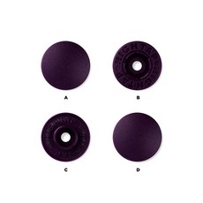 국산 티단추 하이탭 13mm 40세트, 1개, T 078-다크퍼플