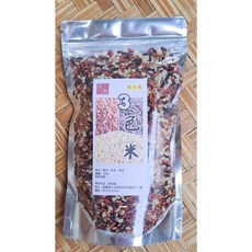 特級台灣 三色米(生) 五穀雜糧飯 (糙米 紅米 黑米)~ 夾鏈袋真空包裝/3色米 多穀米~ 【沖泡穀粉小舖】, 1個, 300g
