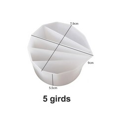 1PC 재사용 가능한 실리콘 붓는 컵 세트 2 5 채널 수지 페인트 흐르는 DIY 쥬얼리 공예 만들기 도구에 대 한 멀티 컬러, 5 girds, 1개, 5 girds