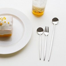 서피니아 모어 실버 티스푼 티포크 롱티스푼 세트