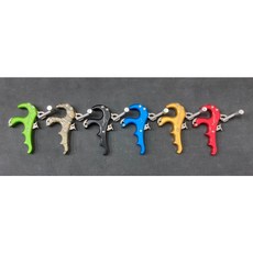 SURPASS SCRIPTURE 四指撒放器 腕帶式板機 複合弓D環滑輪弓適用, 藍色, 1個