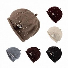 니트 비니 꼭지모자 여성털모자 항암모자