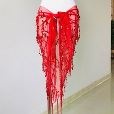 댄스복 힙스카프 스커트 라틴 스카프 허리 치마 공연 태슬 댄스 벨트 밸리 의상 라인 체인 벨리