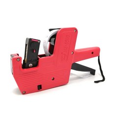 핸드 라벨기 바코드 롤 라벨 + 2개 휠 레드(잉크 부착기 개 수동 표 장착) 롤택기, 공식 표준 구성, 강화 버전 1개 유닛  용지 50롤  잉크 카트리지 2