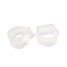 앵무새 물통 반달 모이통 원대 소형 먹이통 영양제 간식 급여, 1개, 하늘색