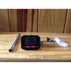 特賣新豆腐不鏽鋼電子溫度計 手沖咖啡適用 KADOU DOUGH QARTH KALITA HARIO Akira 電子溫度計, 1個, 電子快顯溫度計*1