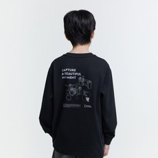 내셔널지오그래픽 키즈 K251UTS810 어드벤처 긴팔티 CARBONBLACK 243588