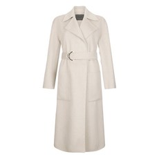 리우조 노치드 칼라 벨트 코트