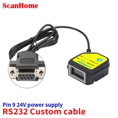 ScanHome 임베디드 바코드 스캐너 리더 고정 장착 엔진 모듈 USB 1D/2D QR PDF417코드 스캔, 01 China Mainland, 08 RS232Custom cable24V