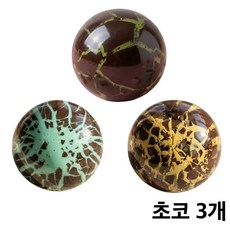 CENDY 왁뿌볼 왁뿌 말랑이 세트, 3개, 62g, 초코