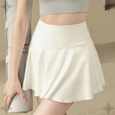 주름 플리츠 미니 스커트 속바지 일체형 운동용 테니스 요가 피트니스 치마