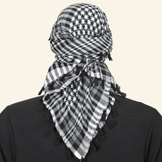 남녀공용 히잡 스카프 이슬람 풀라 프린트 스카프 터번 아랍어 헤드커버 무슬림 의류 기도용 터번