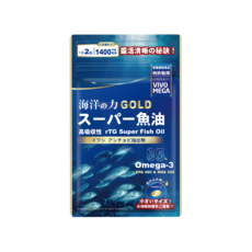 VIVOMEGA 海洋の力 GOLD スーパー魚油 rTG深海魚油 Omega-3, 1套, 30顆