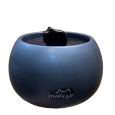 寵物自動飲水器 狗飲水器 貓飲水器 陶瓷飲水機 1L自動餵水器, 1個, 無印刷小貓 黑1.5L+馬達濾芯1個