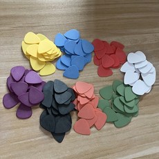 델 호환린 기타 피크 로고 없음 무지 고 100개 매트, 12 Red 0.5mm