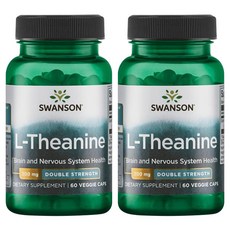 SWANSON 斯旺森 L-茶氨酸素食膠囊 200mg, 2個, 60 件