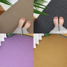 무지 패턴 코일 현관매트 베란다 현관용 매트 바닥 롤 DIY 매트 폭60cm x 1cm, 옵션16. 엠버옐로우, 1개