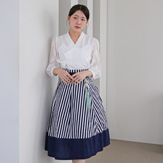 생활한복 철릭원피스 빅사이즈 랩 스커트 허리치마 덧치마 허리치마