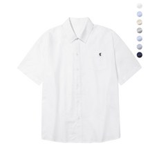 매장정품 트릴리온 TRILLION 시티보이 보트자수 옥스포드 오버핏 반팔셔츠_7color TRSSH004-01 176276