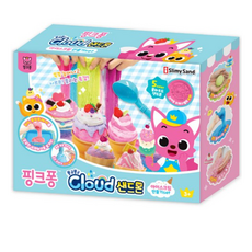 핑크퐁 클라우드 샌드몬 아이스크림 만들기세트 아이윌컴퍼니, 혼합색상, 600g, 1개