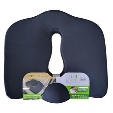 본폼 BONFORM 서포트 쿠션 리브 타공힙형 440×390×115mm컬러 블랙 561713BK