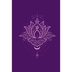 Lotus Notizbuch mit Om Zeichen - Spirituelles Yoga Journal: Mystische Lotusblume Mond Spirale und