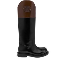 모스키노 콘트라스트 패널 롱 부츠