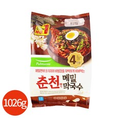 풀무원 춘천식 메밀 막국수 4인분 1026g, 1개, 1.026kg
