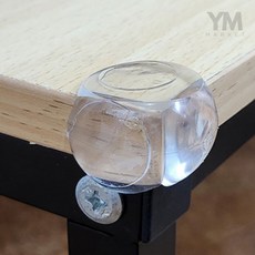 후니곳간 가구 원형 투명 모서리 가드보호대 1개입 투명코너보호대, 대