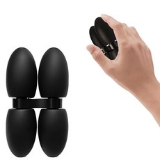 Metal Fidget Toys 성인용 핸드헬드 슬라이더 햅틱 스트레스 완화 불안 자폐 ADHD EDC 장난감 쿨 가젯 - 실리콘 블랙, Metal Fidget Toys 성인용 핸드헬드 슬라이