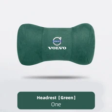 자동차 좌석 머리 지원 스웨이드 메모리 목화 베개 신제품 볼보 XC60 V90 액세서리, 05 Green