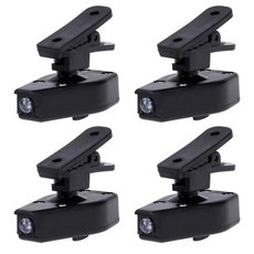 손전등 안경 클립 랜턴 조절 램프 책 독서등, 2. 4Pcs