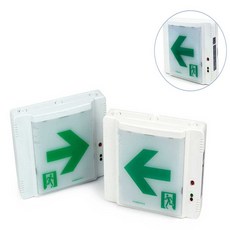 피난 대피 긴 수명 LED 복도 유도등 부착용 비상구표시 소방, 소형 좌
