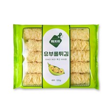 차마요 유부롤 튀김 두유피 두부피 튀김 NON-GMO(유전자변형없음) 마라탕 훠궈 재료, 1개, 120g