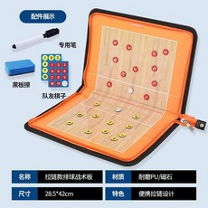감독 작전판 농구 축구 동호회 전술판 지휘 코치 자석 게임 교육 전술 보드, 3 지퍼형 배구 전술 보드, 1개