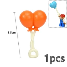 Duploes 대형 벽돌 크리 에이 티브 스윙 Ladde 시소 장난감 큰 빌딩 블록 놀이터 부품 풍선 슬라이드 계단, 47 Orange Balloon