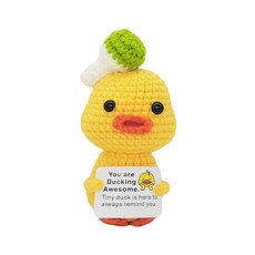 해외 Qyqkfly 재미있는 크로셰 핸드메이드 정서적 오리 정신적 지원 긍정적 격려 선물 할머니 생일 크리스마스 피클 감자 부활절 파티 장식또는 01 미국매장정품+ 172411, .0009.Duck for Everyone 04.