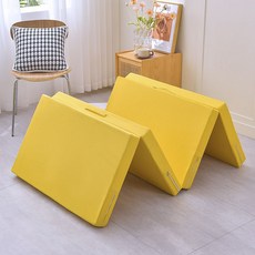 에버모스트 폼 매트리스 접이식 사계절 다기능 매트 수면 학생 사무실 점심 휴식, 옐로우