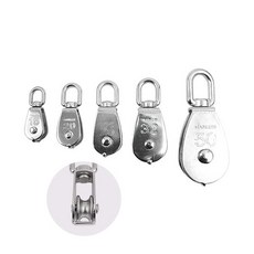 NAJUNG플러스 도르래 sus304 싱글 체인도르래 와이어도르래 스텐도르래 지렛대 고정도르래, M20