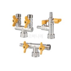 순동 천연가스 3방향 밸브 스위치형 가정용 연료가스용 4분 볼밸브 연료배관 연결부속, 1개, 30_F형내부나사연결밸브