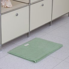 [레미제이] 예쁜 욕실 발매트 주방매트 뛰어난 흡수력 사비 타올 풋매트 (+미끄럼방지 패드 선물포장), 1개, 사비풋매트 (+미끄럼방지패드) 1EA