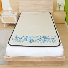 한일의료기 프리미엄 보듬 방수 탄소매트, 파스텔꽃밭, 싱글